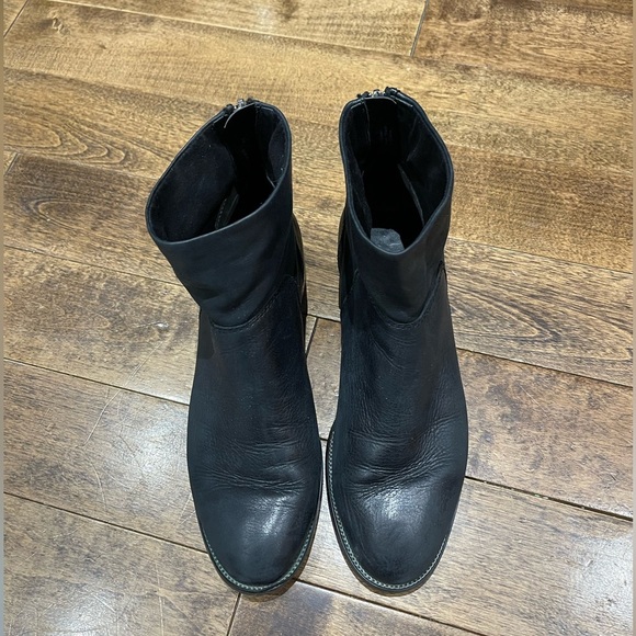 Franco Sarto Shoes - Franco Sarto Black Leather  ankle booties